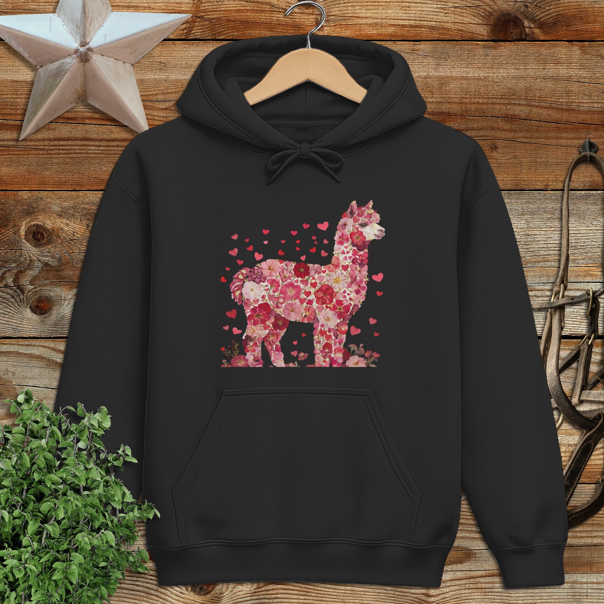 Flowers & Hearts - Alpaca Hoodie