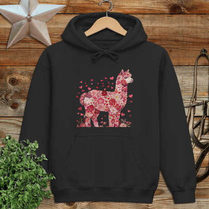 Flowers & Hearts - Alpaca Hoodie