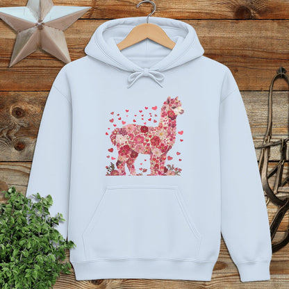 Flowers & Hearts - Alpaca Hoodie