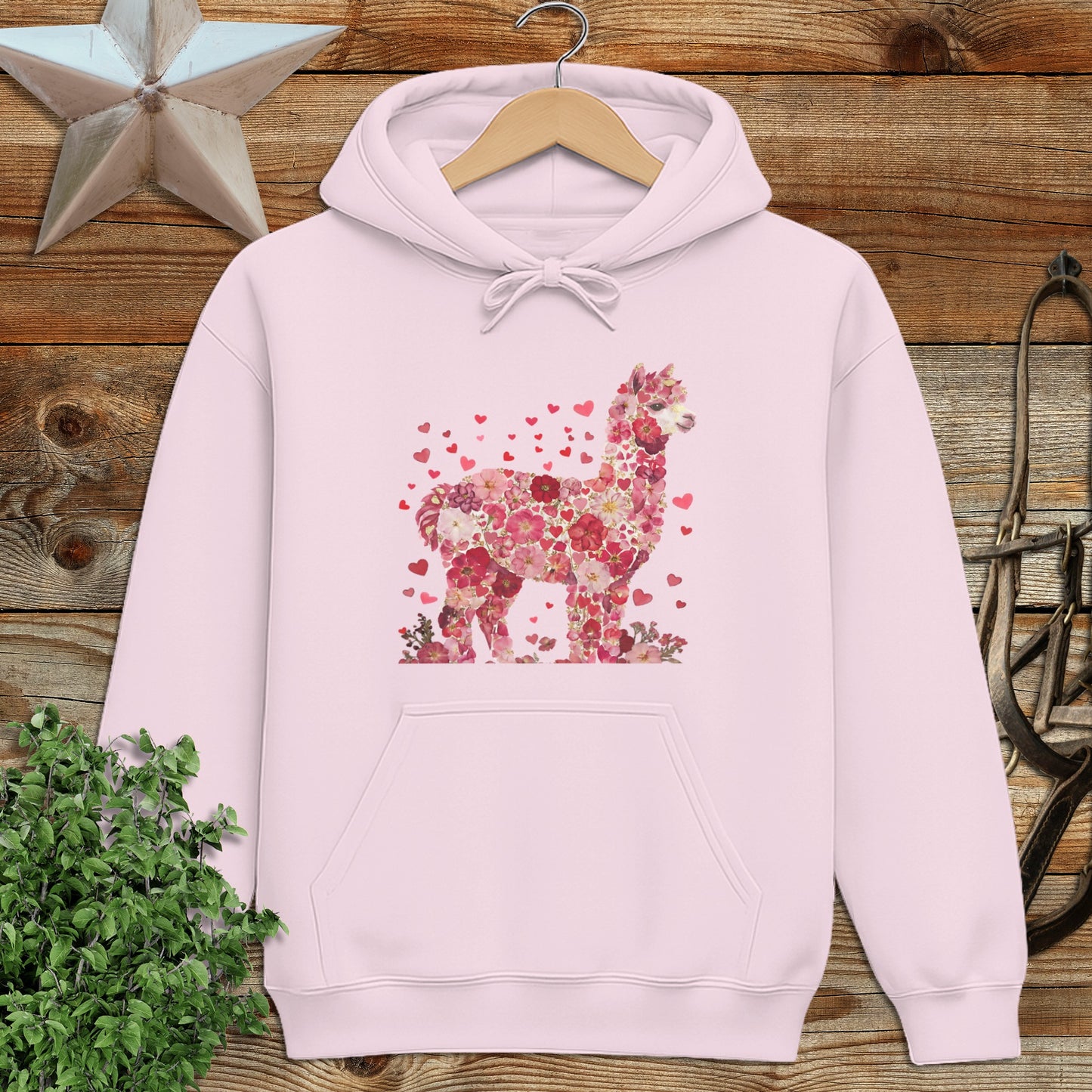 Flowers & Hearts - Alpaca Hoodie