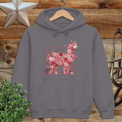 Flowers & Hearts - Alpaca Hoodie