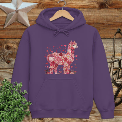 Flowers & Hearts - Alpaca Hoodie