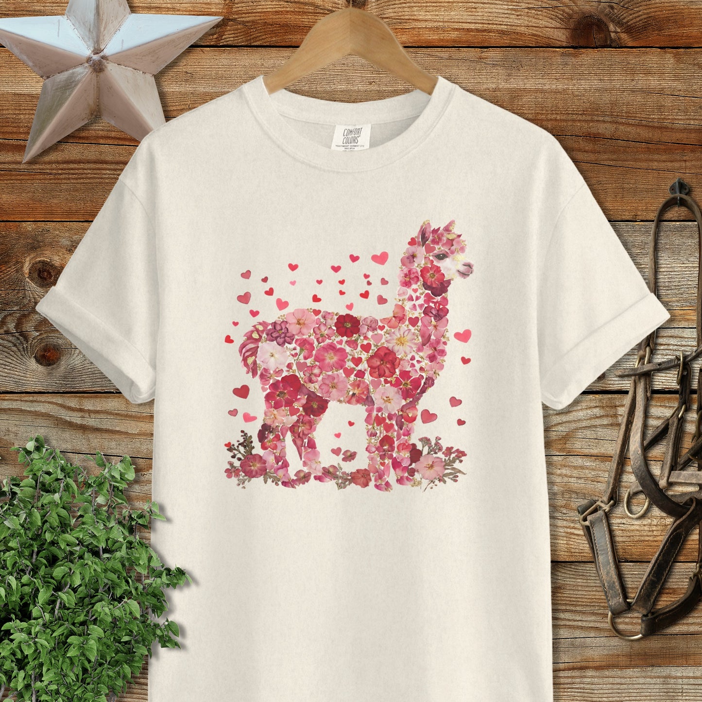 Flowers & Hearts - Alpaca Signature Tee
