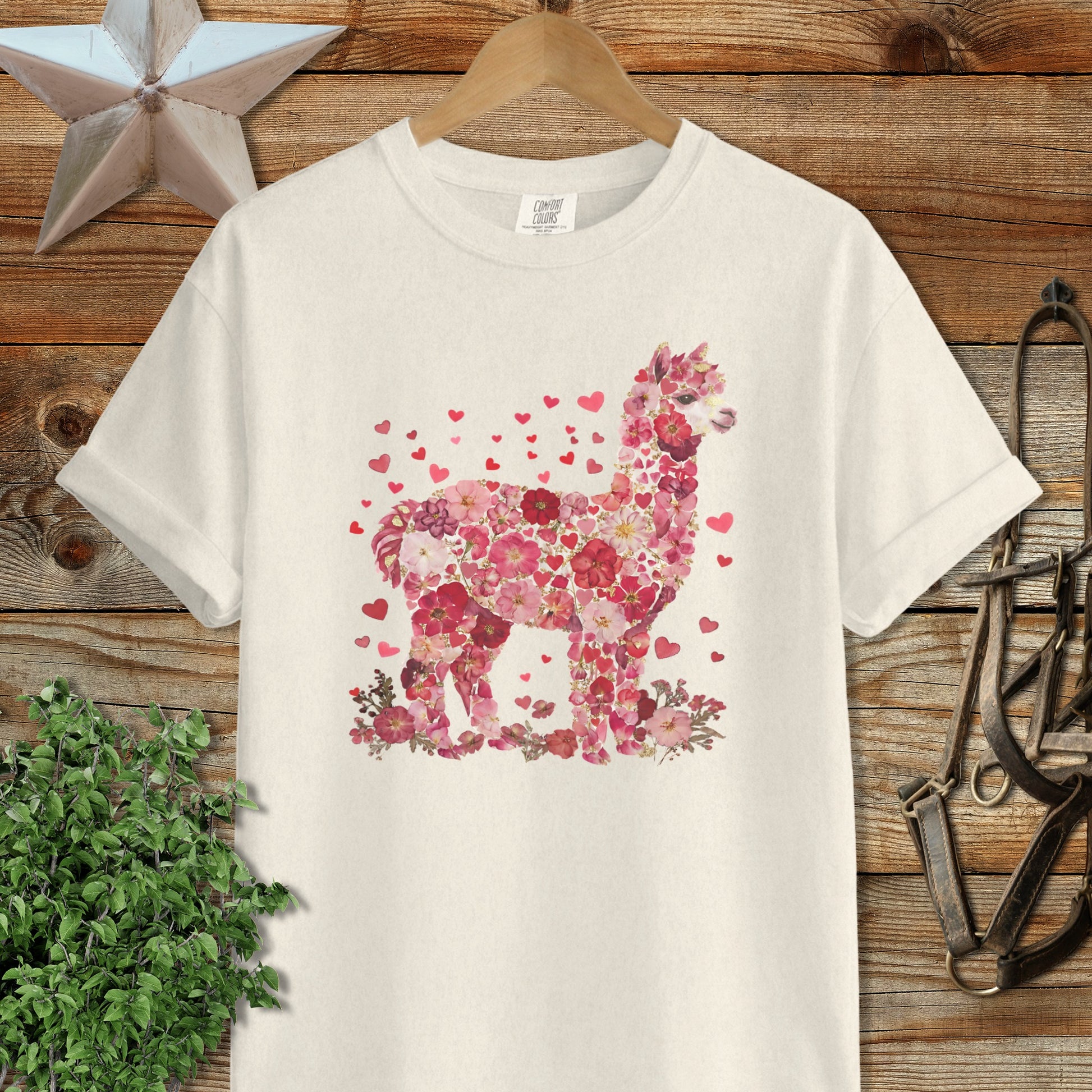 Flowers & Hearts - Alpaca Signature Tee