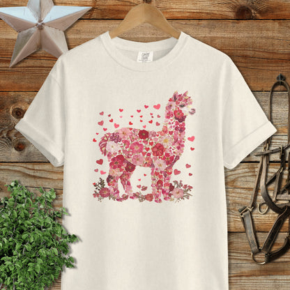Flowers & Hearts - Alpaca Signature Tee