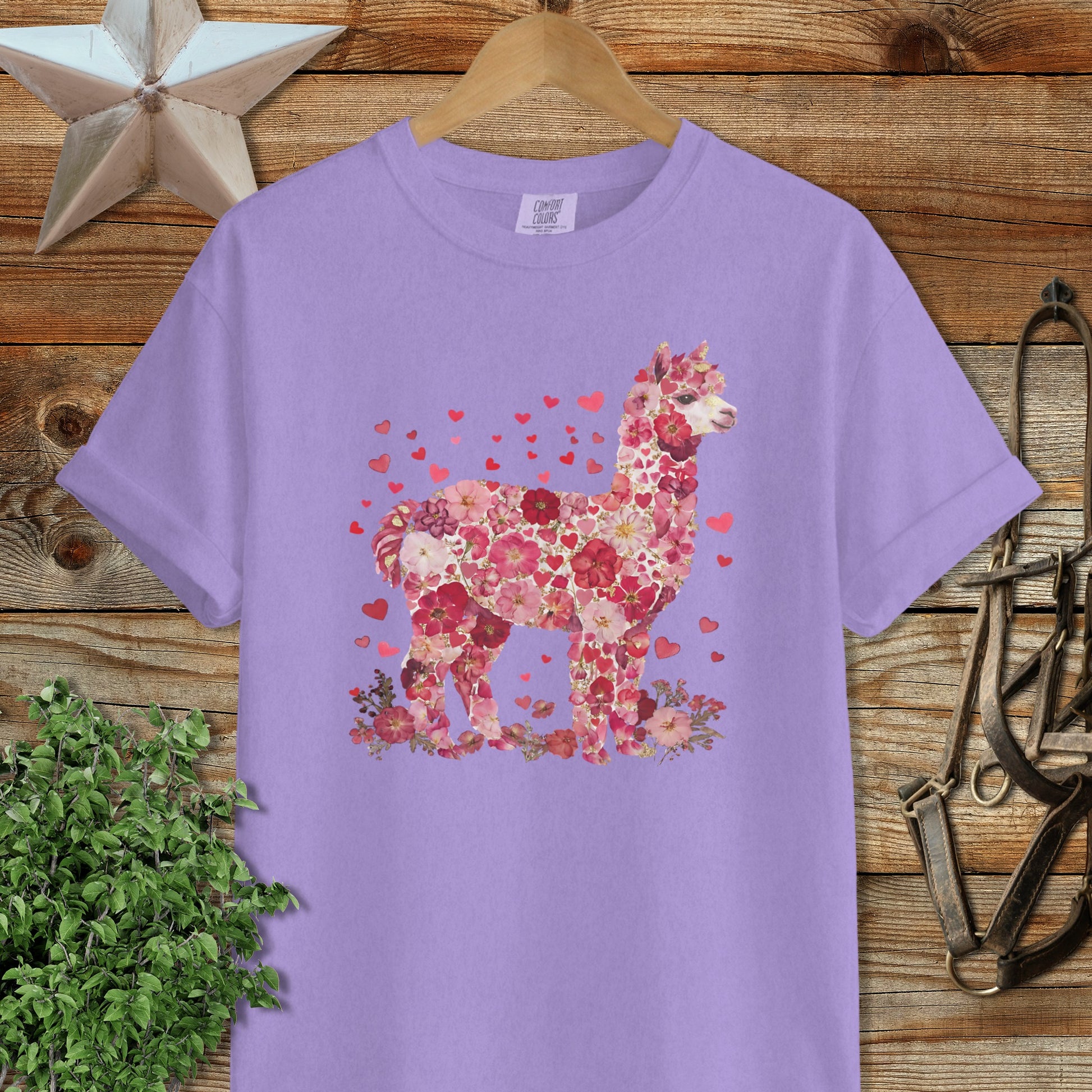Flowers & Hearts - Alpaca Signature Tee
