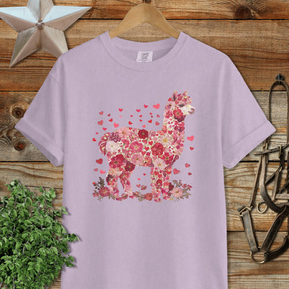 Flowers & Hearts - Alpaca Signature Tee
