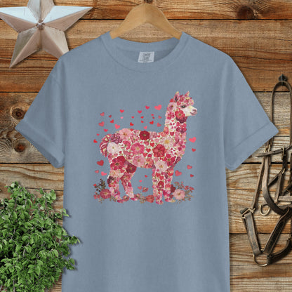 Flowers & Hearts - Alpaca Signature Tee
