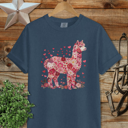 Flowers & Hearts - Alpaca Signature Tee