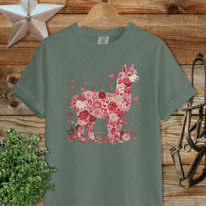 Flowers & Hearts - Alpaca Signature Tee