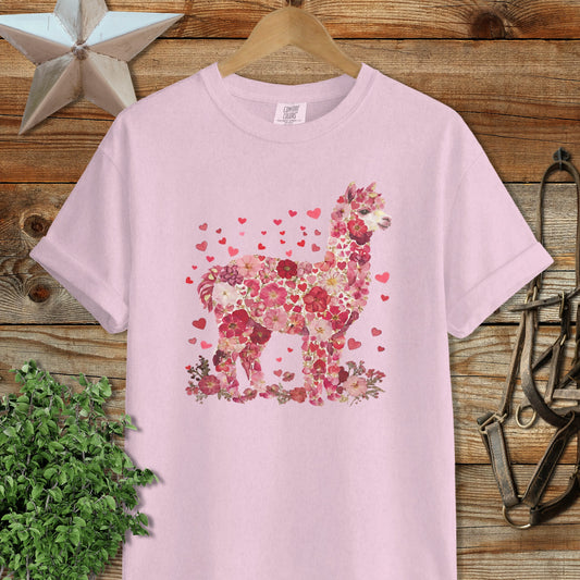 Flowers & Hearts - Alpaca Signature Tee