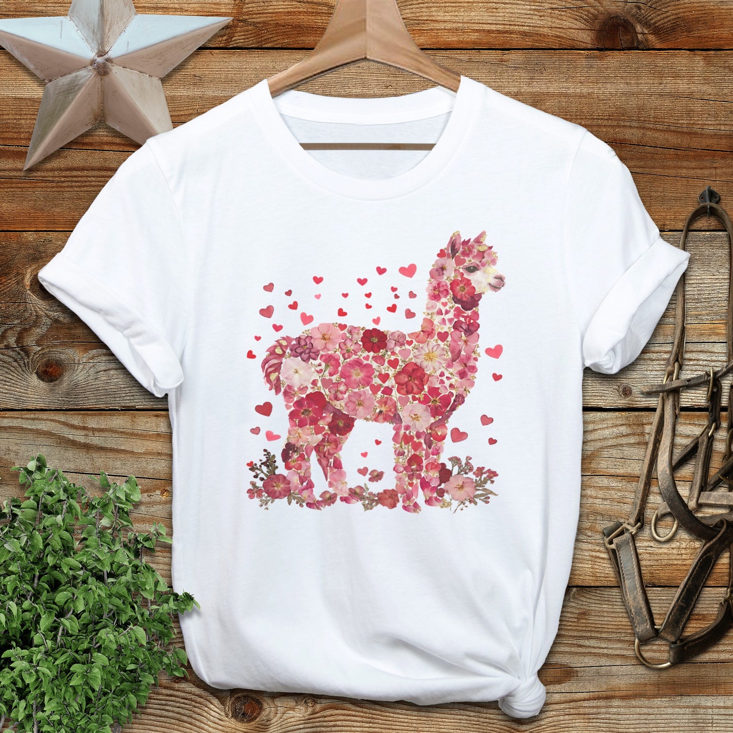 Flowers & Hearts - Alpaca Softstyle Tee