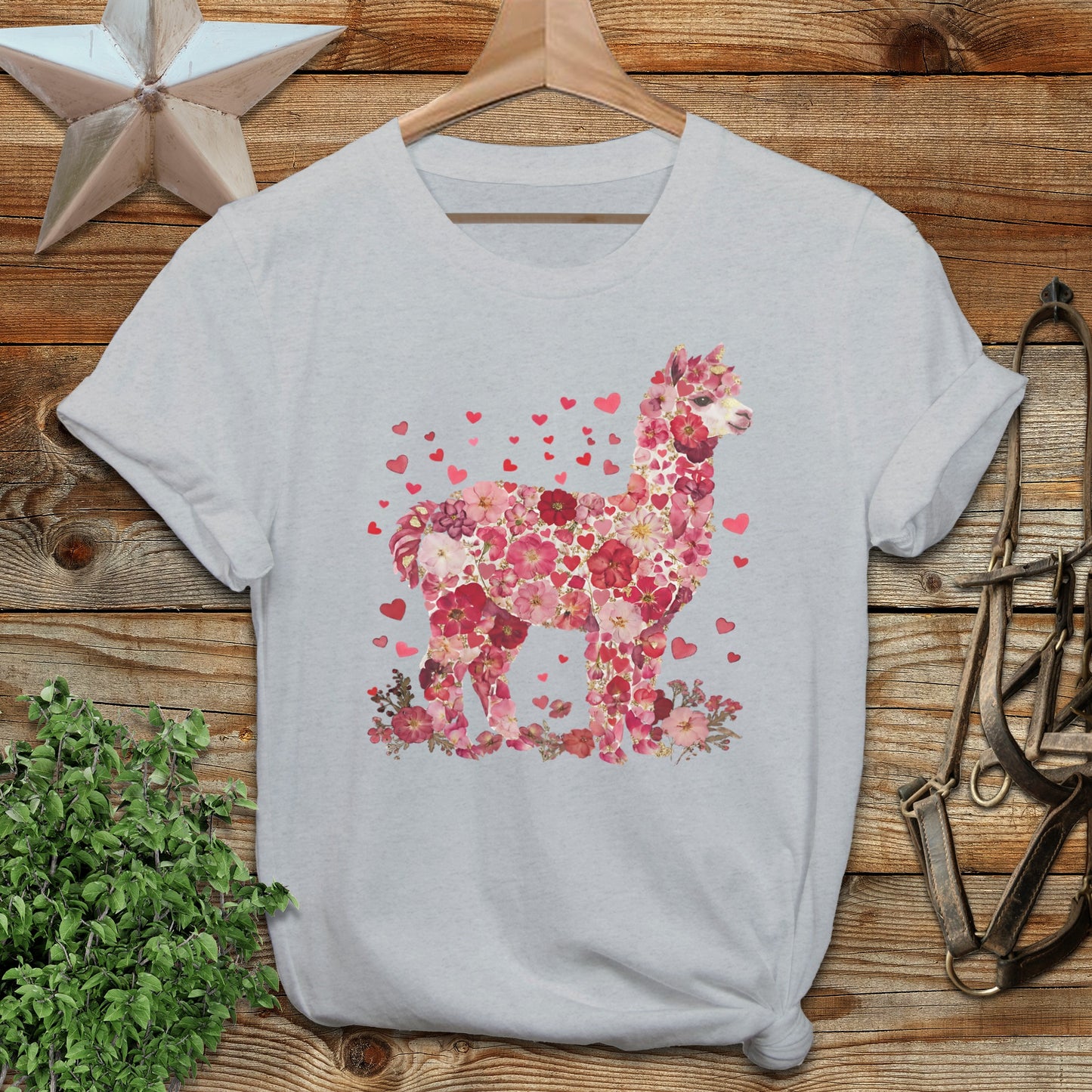 Flowers & Hearts - Alpaca Softstyle Tee