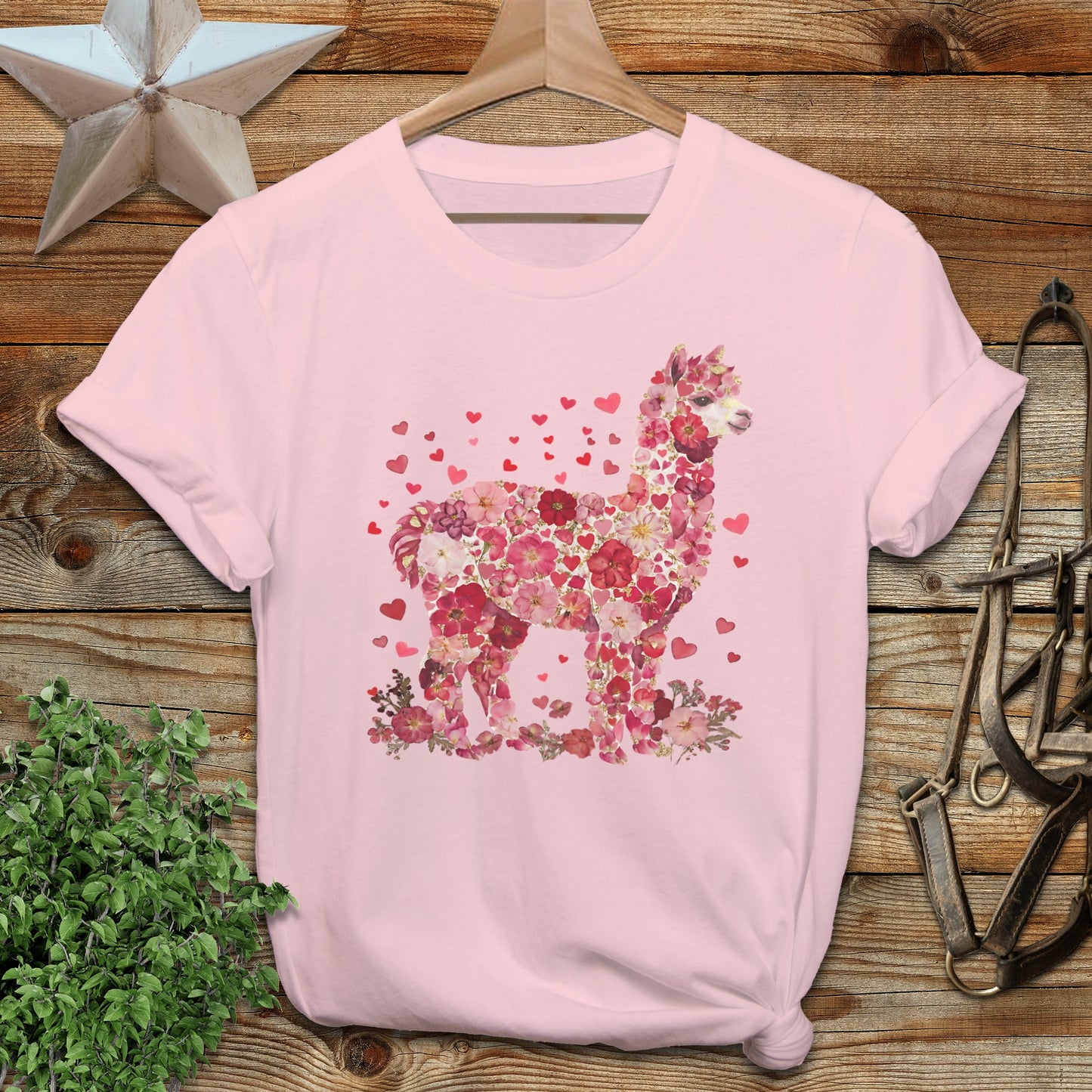 Flowers & Hearts - Alpaca Softstyle Tee