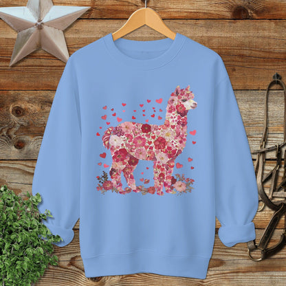 Flowers & Hearts - Alpaca Sweatshirt