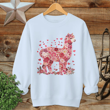 Flowers & Hearts - Alpaca Sweatshirt