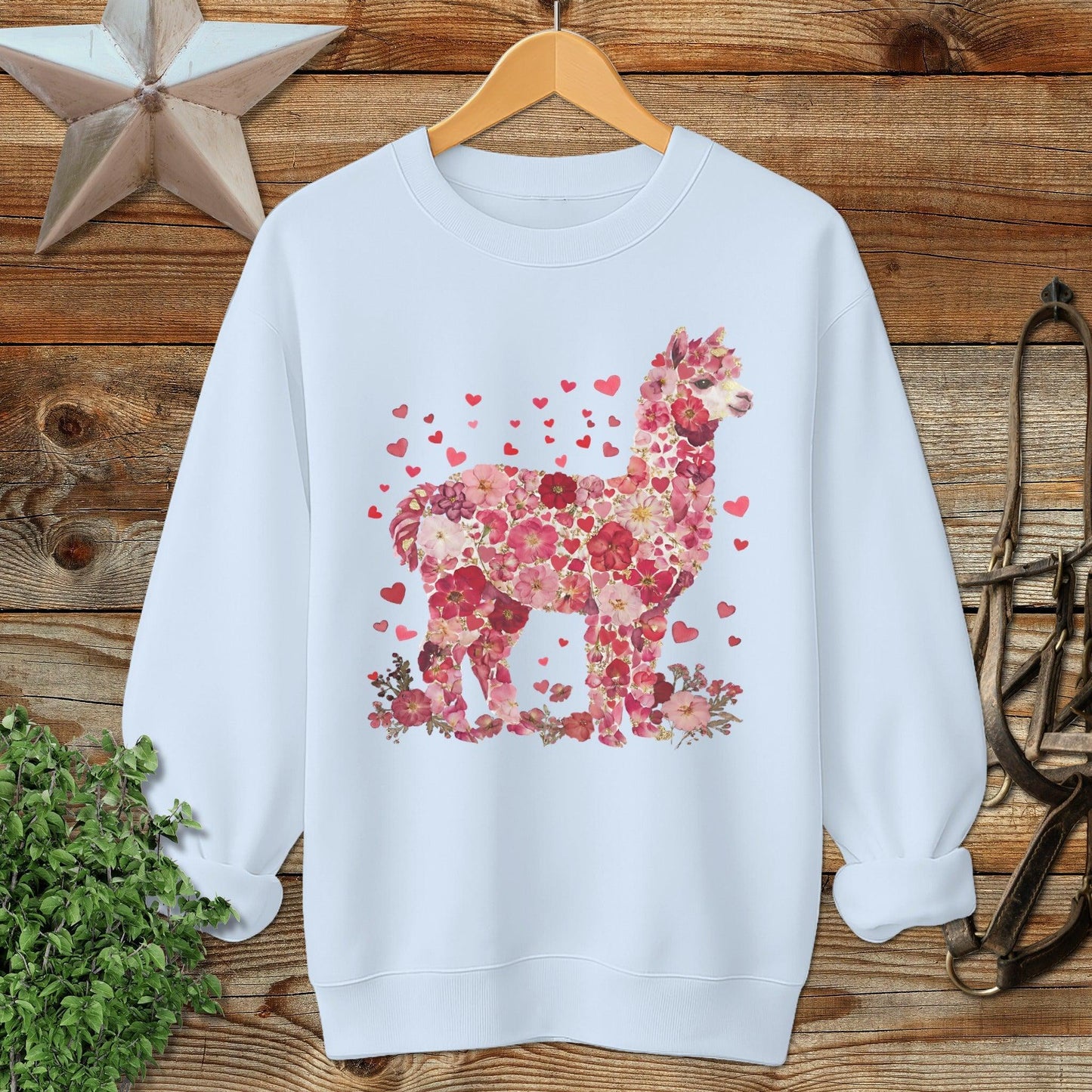 Flowers & Hearts - Alpaca Sweatshirt