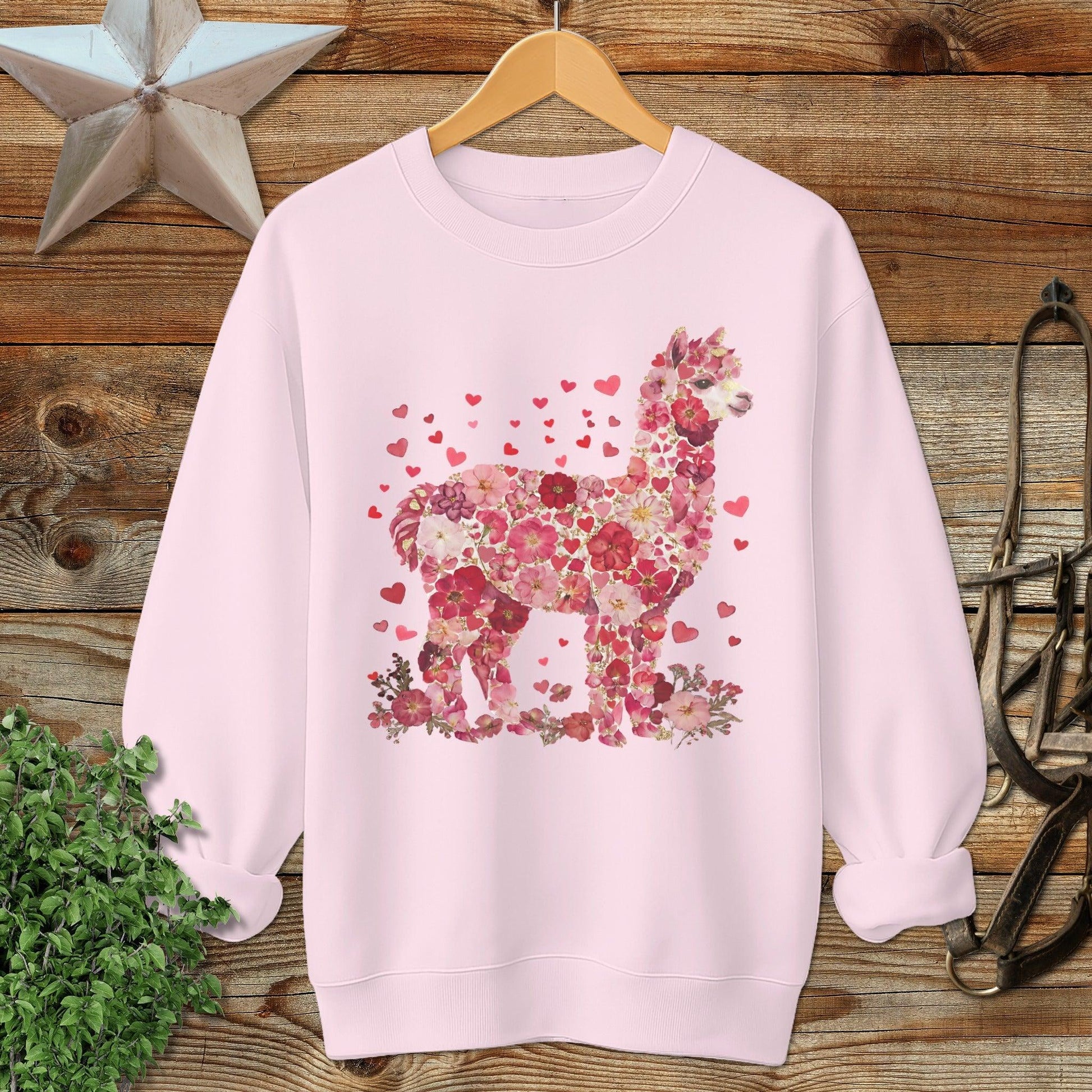 Flowers & Hearts - Alpaca Sweatshirt
