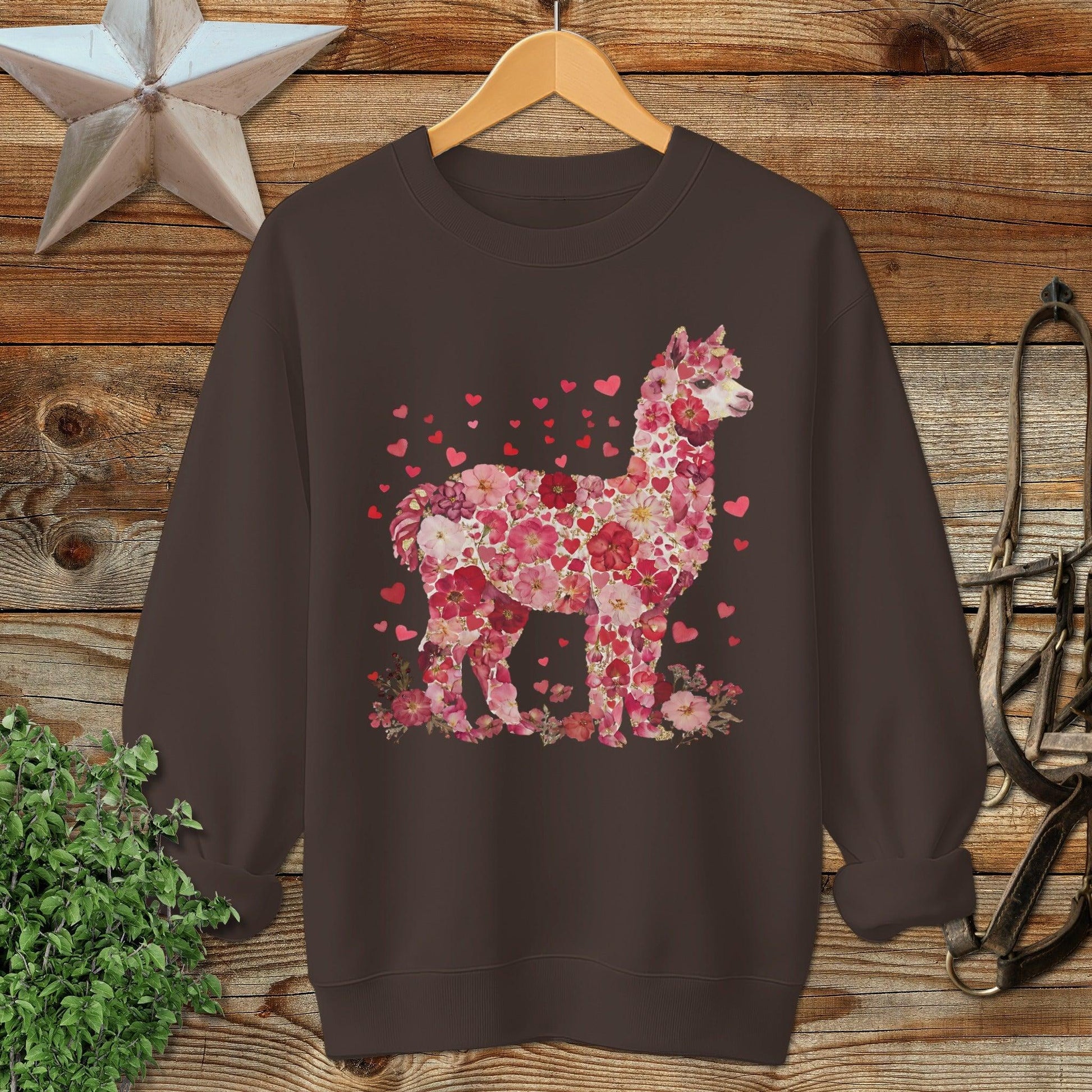 Flowers & Hearts - Alpaca Sweatshirt