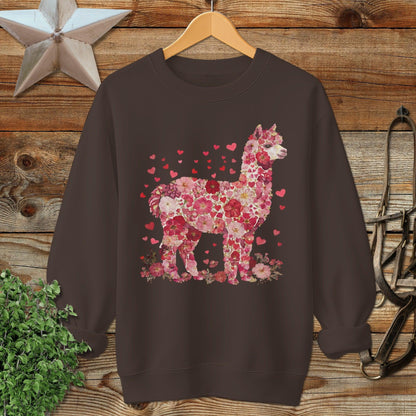 Flowers & Hearts - Alpaca Sweatshirt