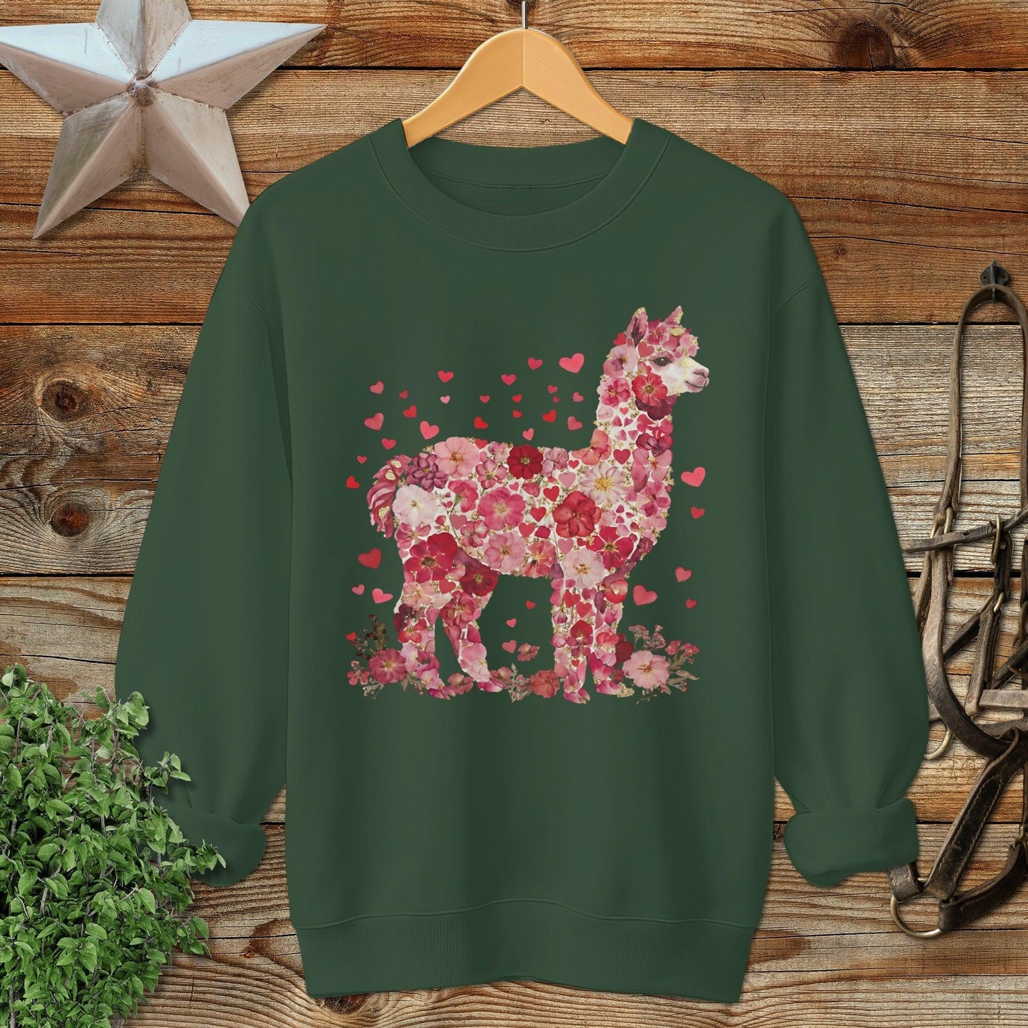 Flowers & Hearts - Alpaca Sweatshirt