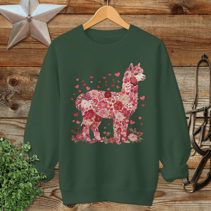 Flowers & Hearts - Alpaca Sweatshirt