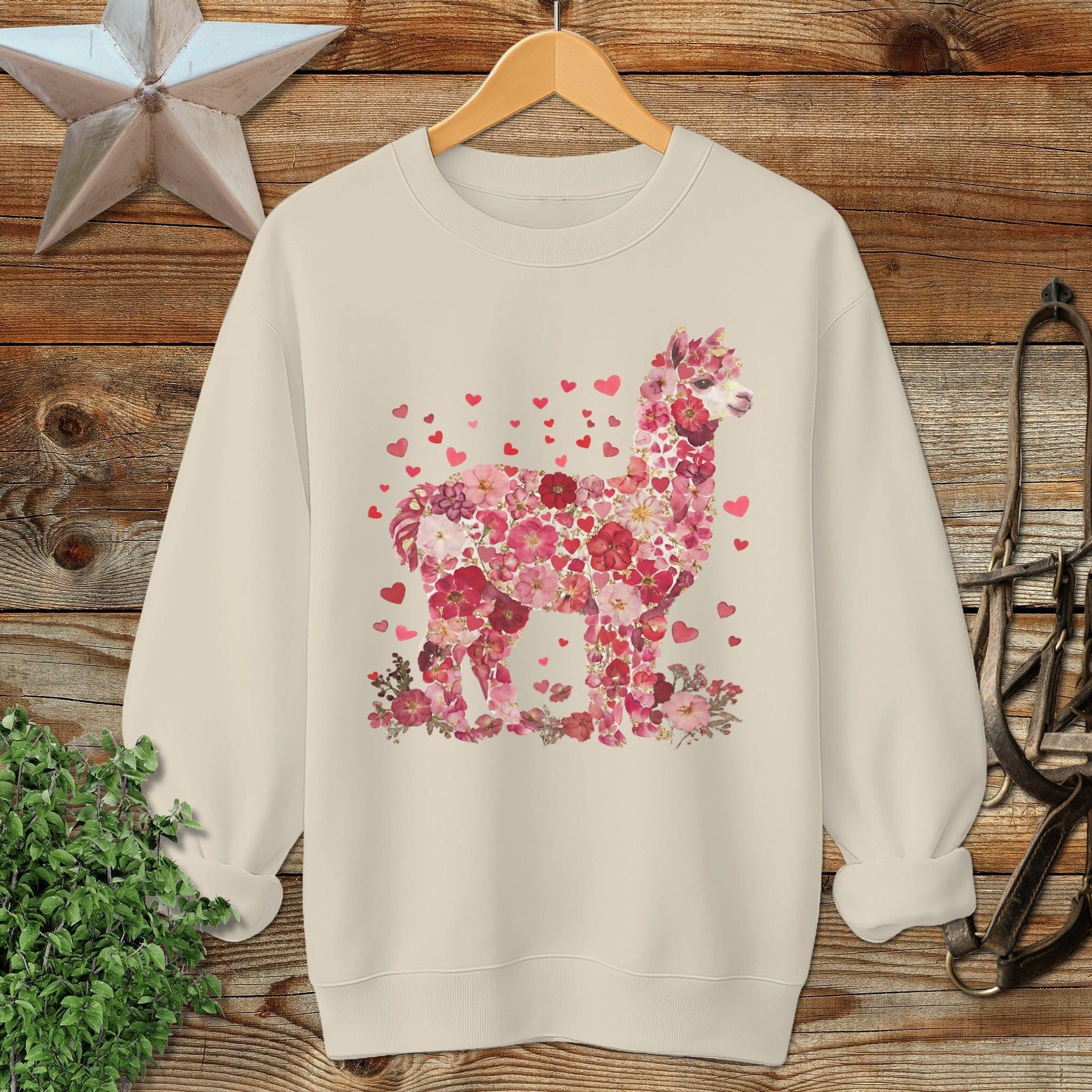 Flowers & Hearts - Alpaca Sweatshirt
