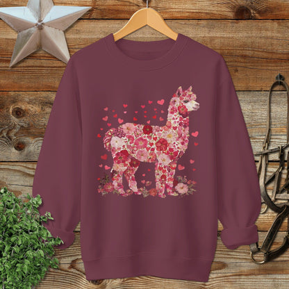 Flowers & Hearts - Alpaca Sweatshirt