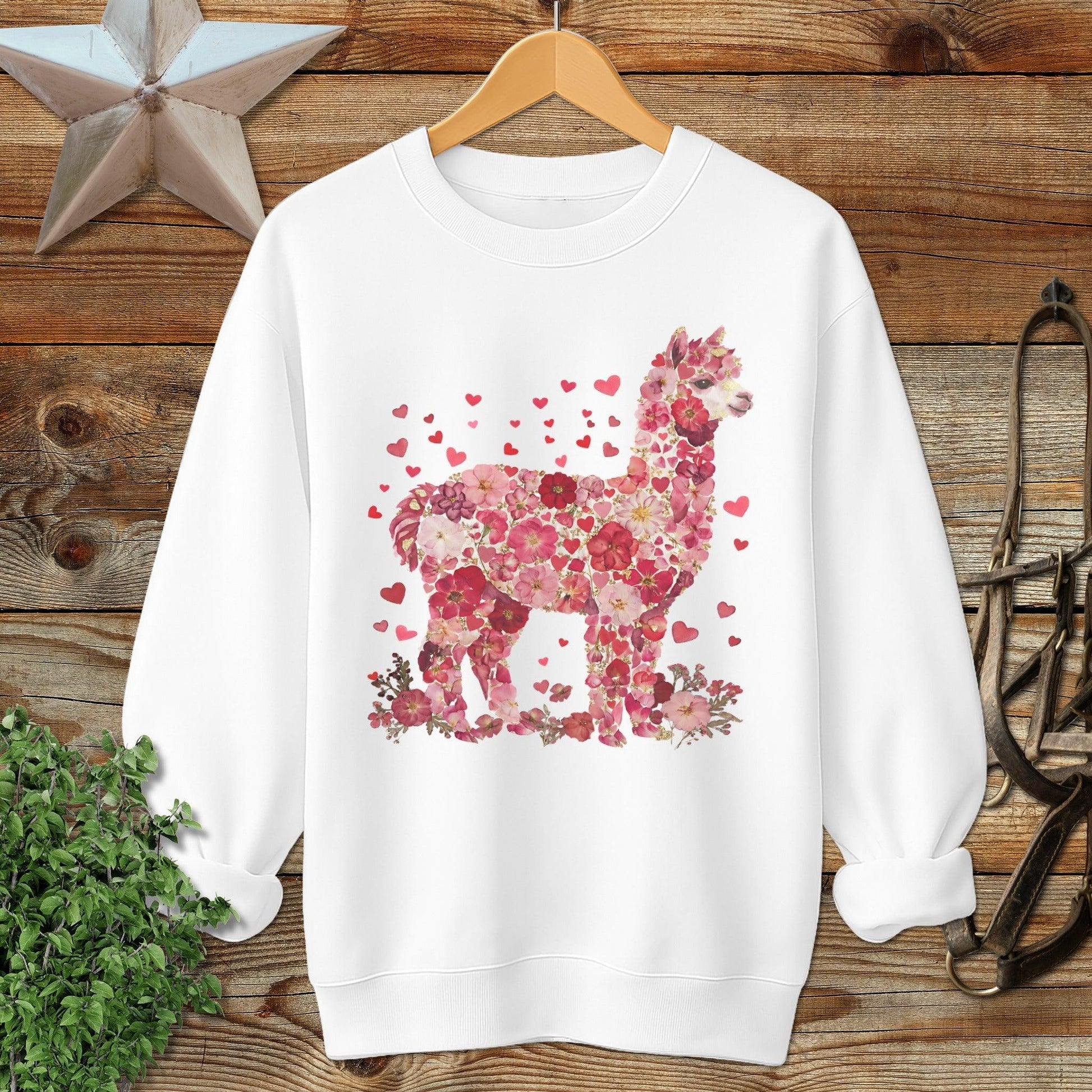 Flowers & Hearts - Alpaca Sweatshirt