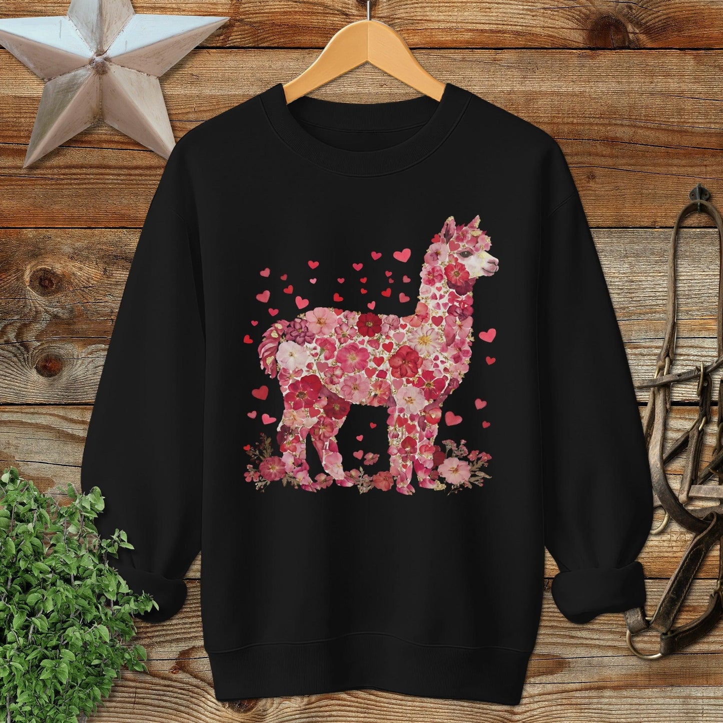 Flowers & Hearts - Alpaca Sweatshirt