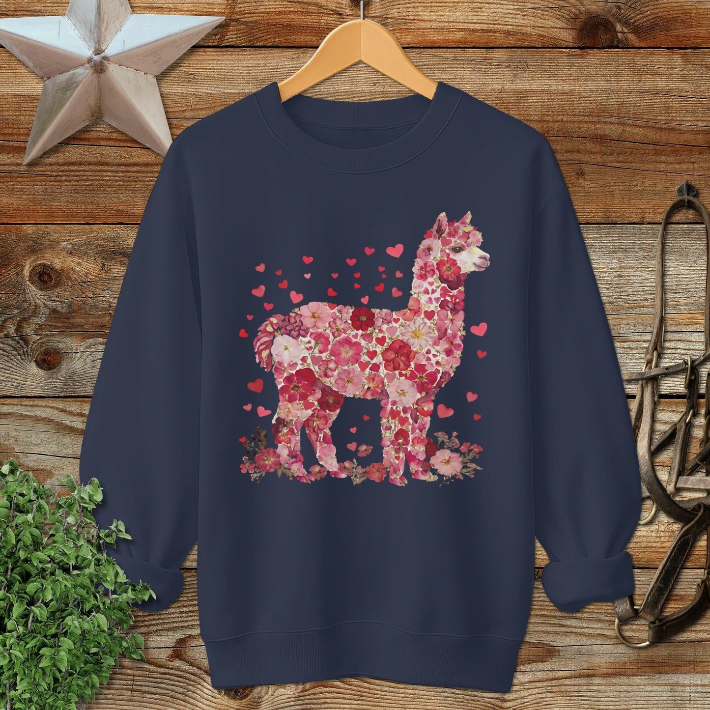 Flowers & Hearts - Alpaca Sweatshirt