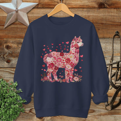 Flowers & Hearts - Alpaca Sweatshirt