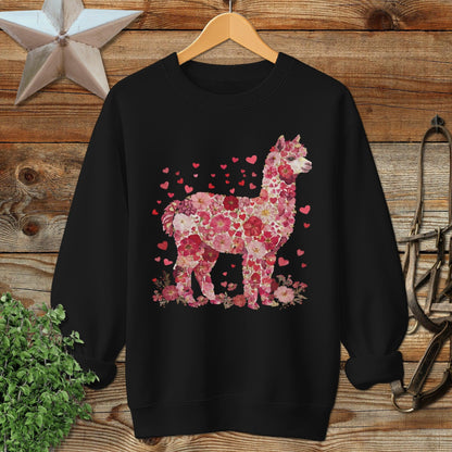 Flowers & Hearts - Alpaca Sweatshirt