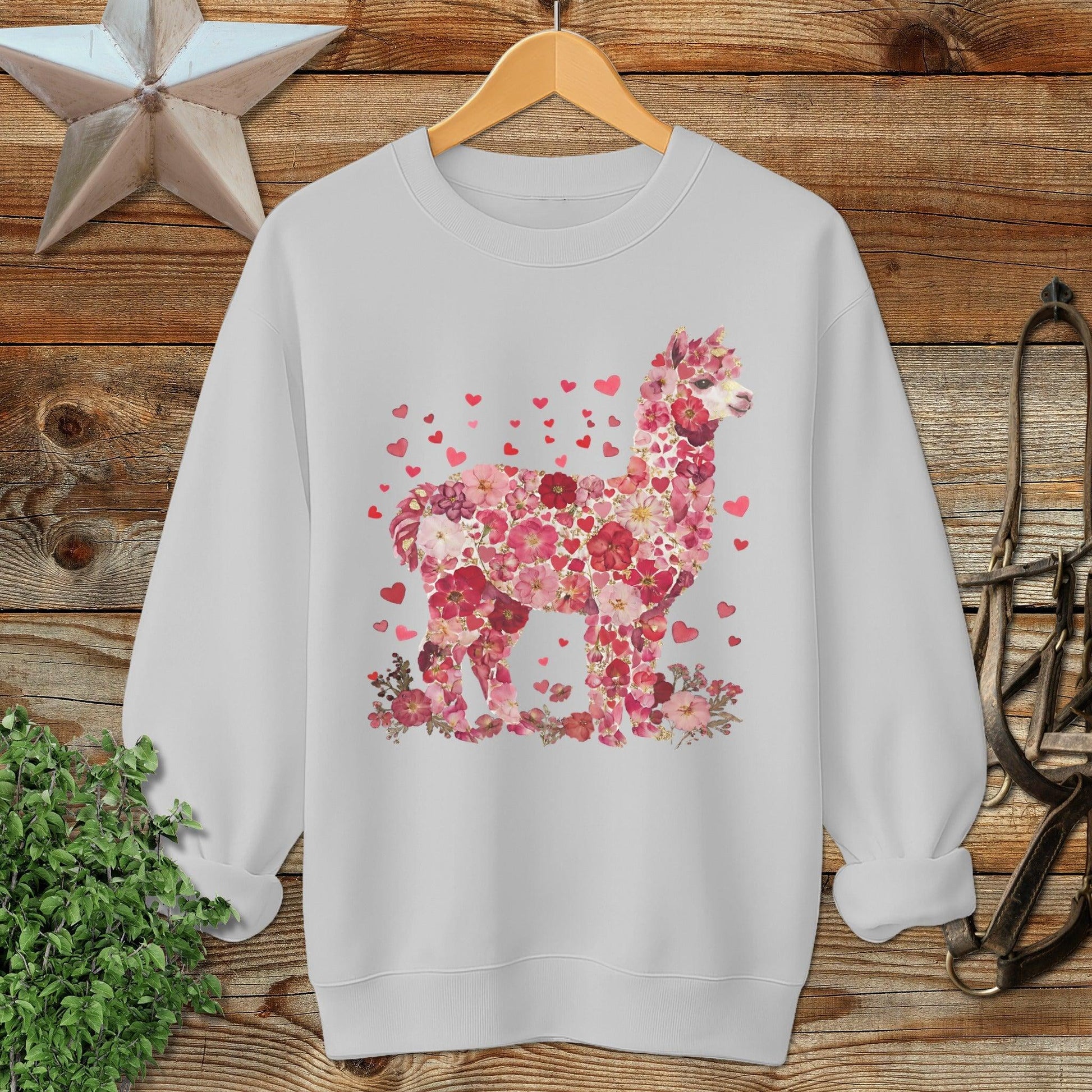 Flowers & Hearts - Alpaca Sweatshirt