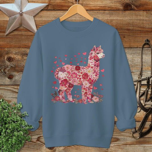 Flowers & Hearts - Alpaca Sweatshirt