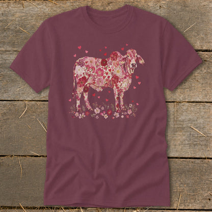 Flowers & Hearts - Brahman Cow Classic Tee