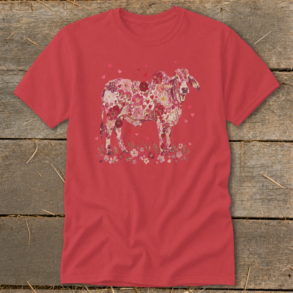Flowers & Hearts - Brahman Cow Classic Tee