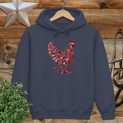 Flowers & Hearts Chicken Hoodie