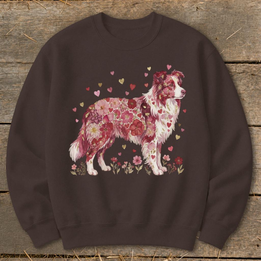 Flowers & Hearts - Dog Sweatshirt
