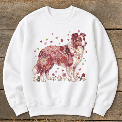 Flowers & Hearts - Dog Sweatshirt