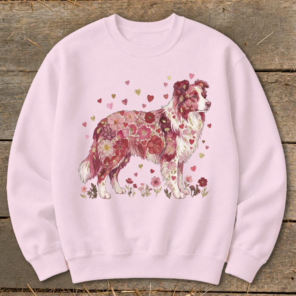 Flowers & Hearts - Dog Sweatshirt