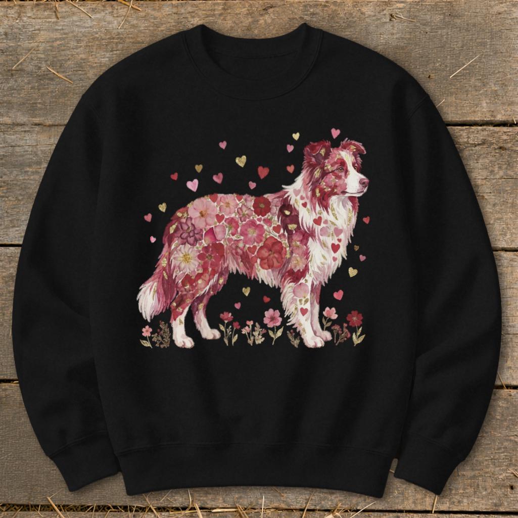 Flowers & Hearts - Dog Sweatshirt