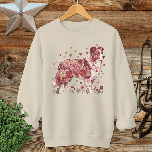 Flowers & Hearts - Dog Sweatshirt