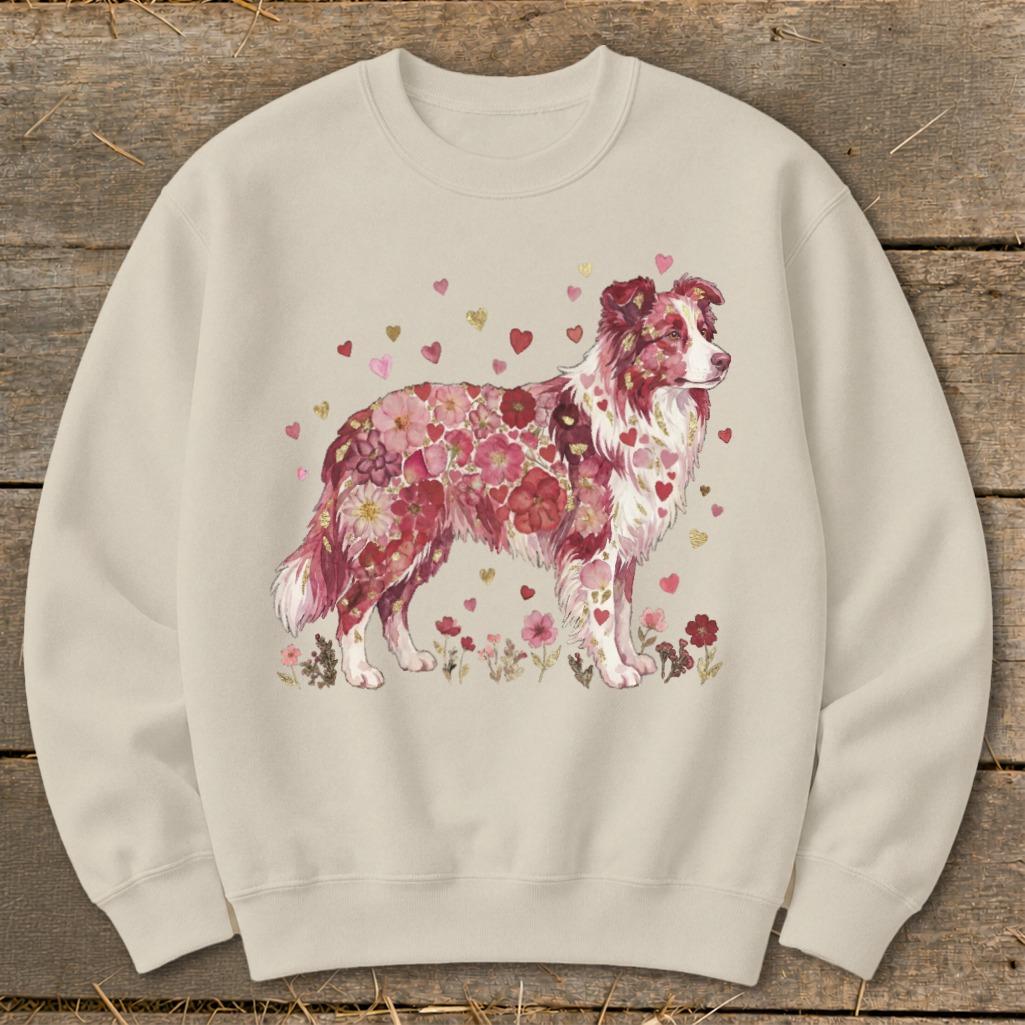 Flowers & Hearts - Dog Sweatshirt