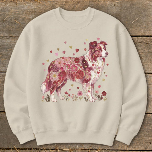 Flowers & Hearts - Dog Sweatshirt