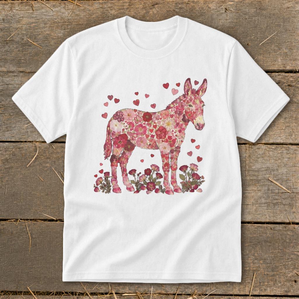 Flowers & Hearts - Donkey Youth Tee