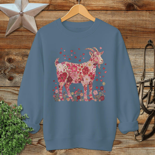 Flowers & Hearts - Goat Sweatshirt