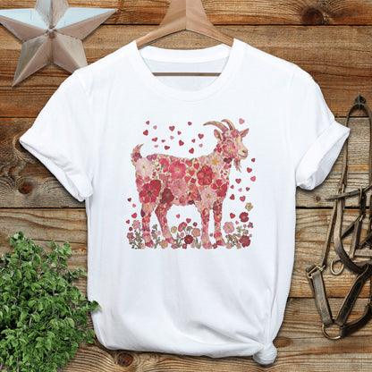 Flowers & Hearts - Goat T-Shirt