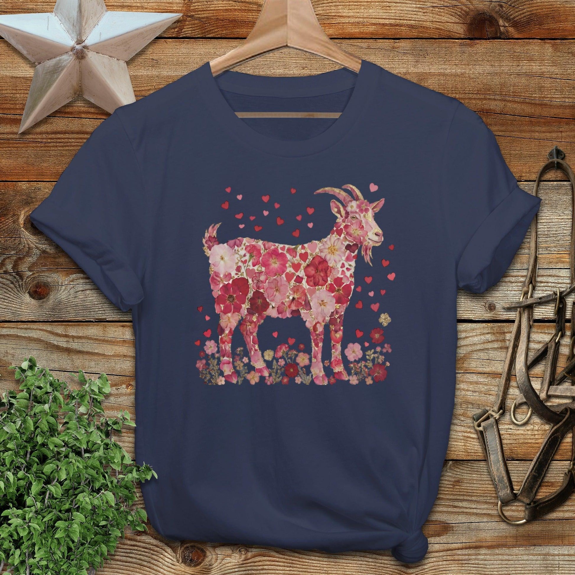 Flowers & Hearts - Goat T-Shirt