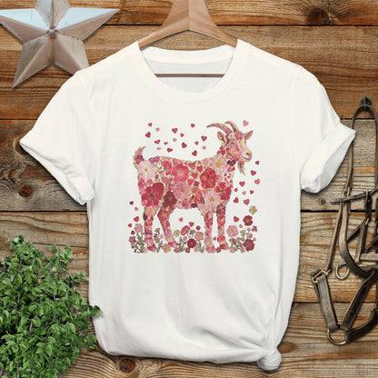 Flowers & Hearts - Goat T-Shirt